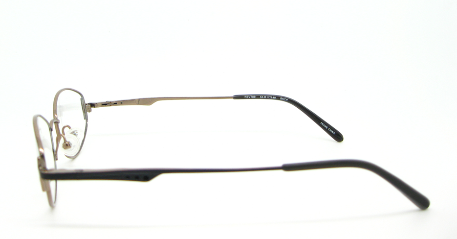 Titanium  oval glasses frame HL-Revt89-BKCP