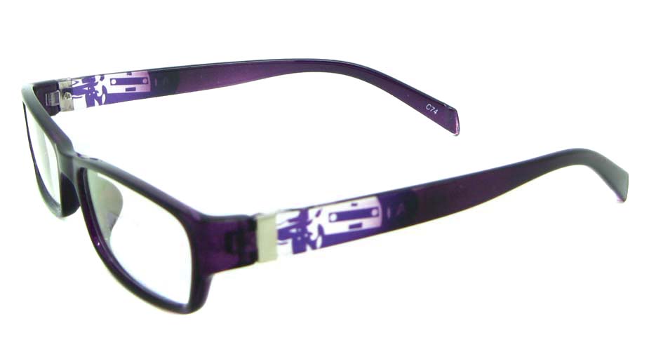 purple tr90 rectangular glasses frame JNY-ASD2155-C74