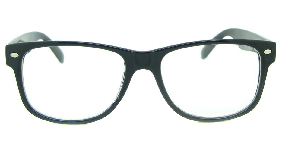 black plastic oval glasses frame YL-KLD8081-C1