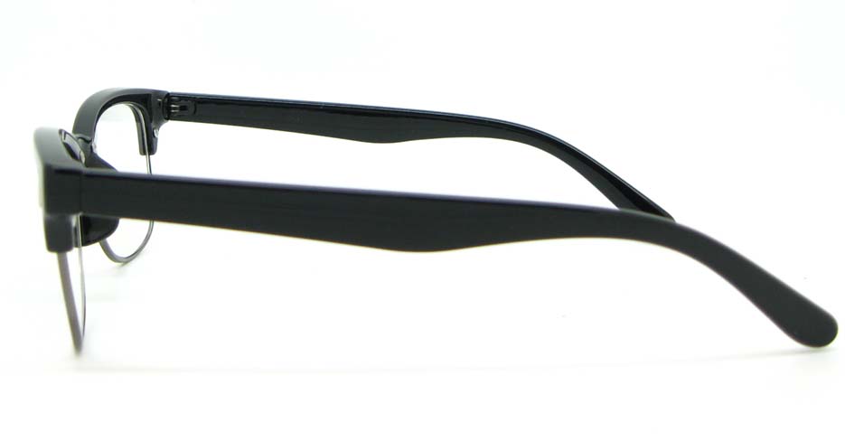 oval black blend glasses frame  WLH-0026-C1