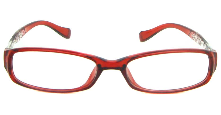 red oval tr90 glasses frame YL-KLD8024-C5