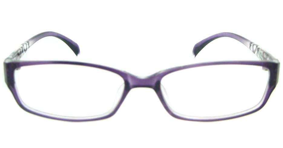 purple tr90 Rectangular glassses frame YL-KDL8047-C4