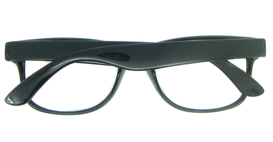 black plastic oval glasses frame YL-KLD8081-C1