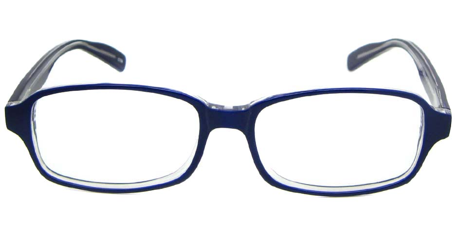 grey Acetate Rectangular glasses frame WKY-BL6169-154