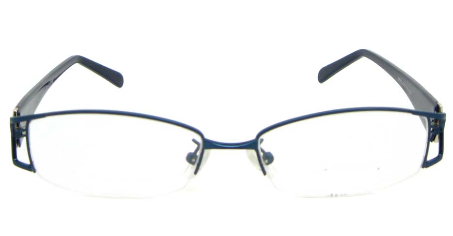 black with blue blend rectangular glasses frame WKY-XDBL6867-L