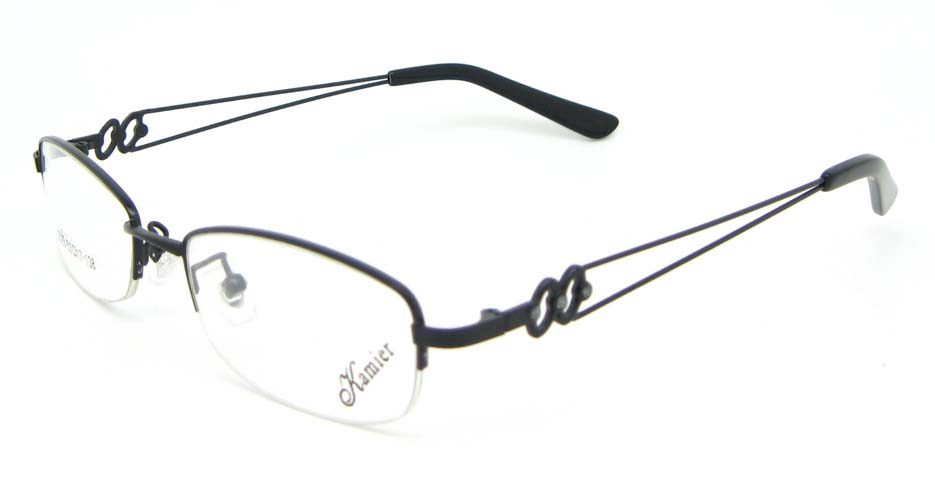 metal oval black glasses fraames WKY-KM5528-HS