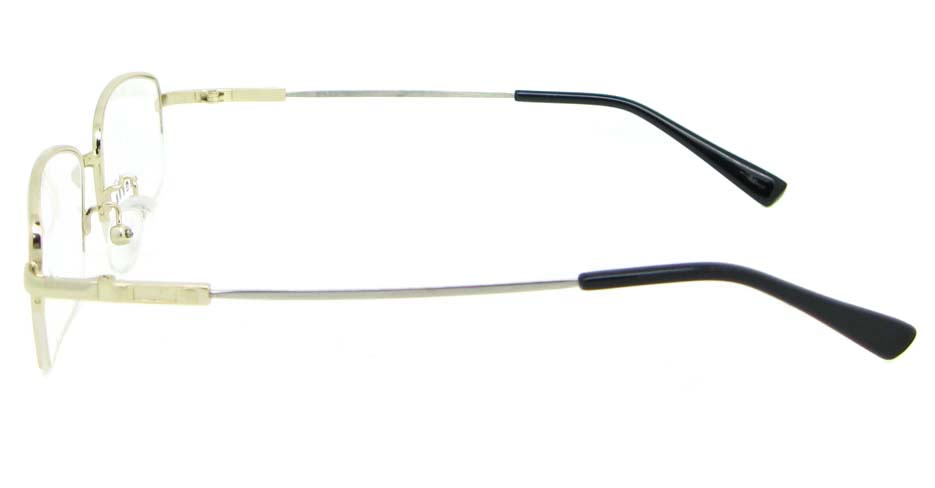gold metal Rectangular  glasses frame WKY-ASR8111-J