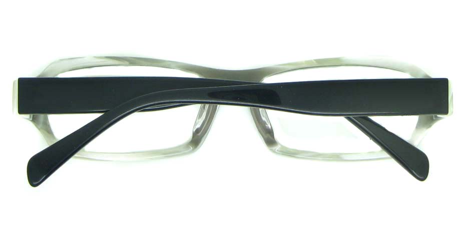 Grey plastic rectangle glasses frame YL-RB976-C548