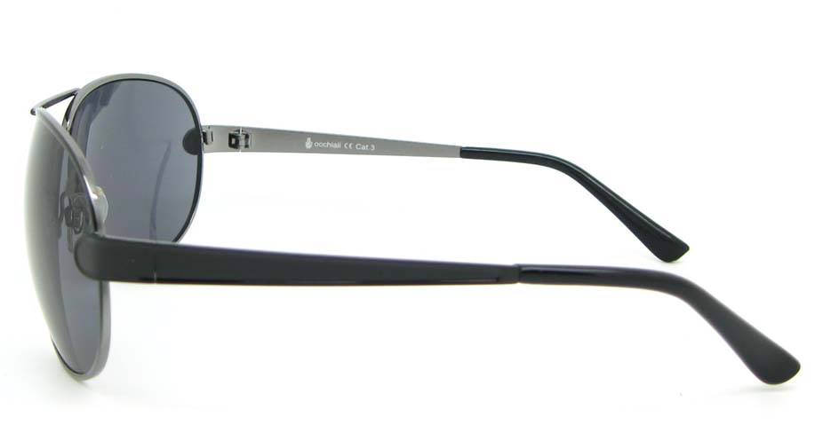 Aviator cost of polarized  sunglasses   fashion  Black Metal   XL050