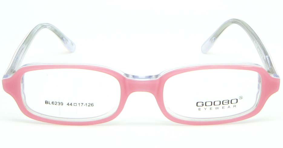 pink plastic rectangular glasses frame JNY-BL6239-C79