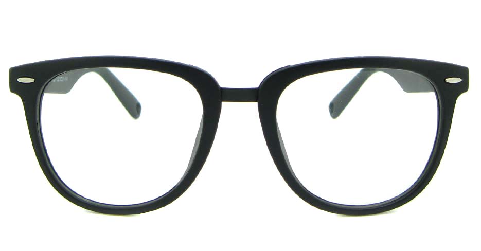 black blend oval glasses frame WLH-8332-C2