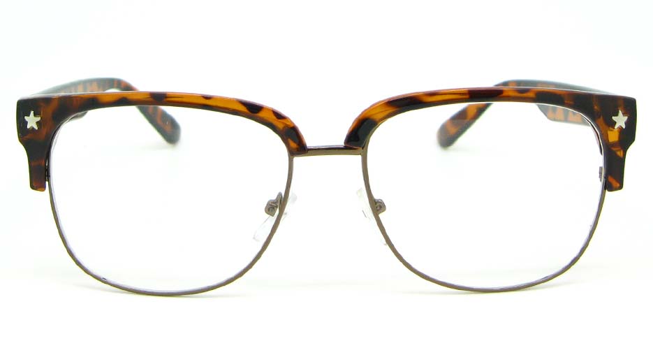 Tortoise retro blend Oval glasses frame WLH-OF1831-C2