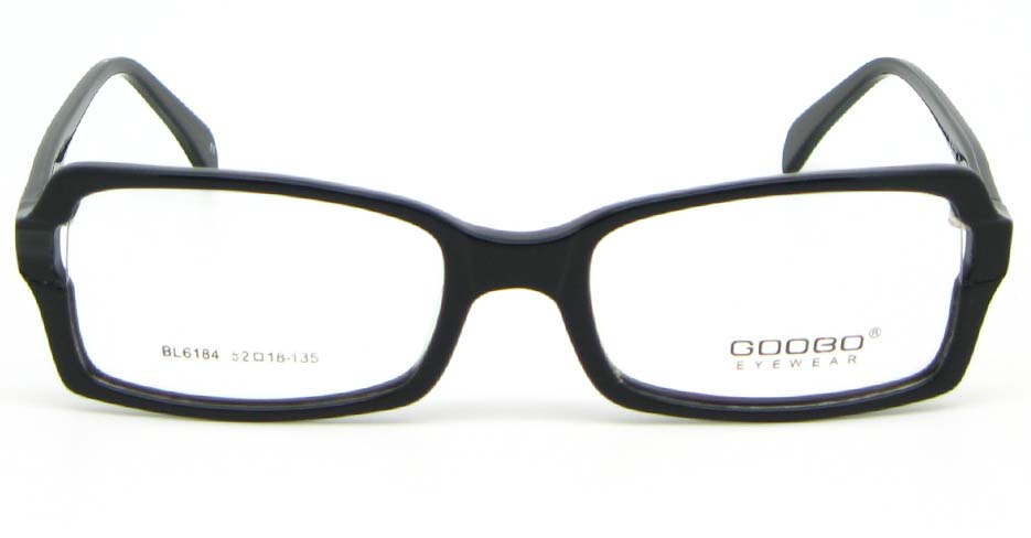 black oval Acetate glasses frame WKY-BL6184-C76