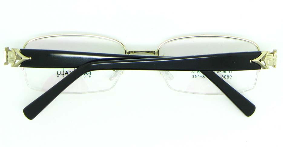 black with gold blend Rectangular glasses frame JNY-FKL9806-J
