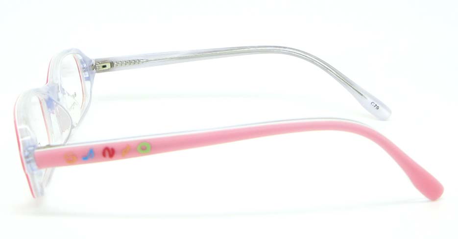 pink plastic rectangular glasses frame JNY-BL6239-C79