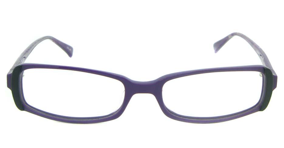 Purple Rectangular Acetate glasses frame YL-JB8180-C263