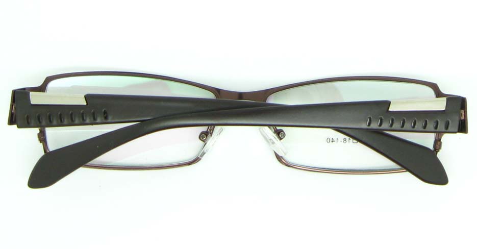 black with brown metal Rectangular glasses frame JNY-QSYR2100-ZS