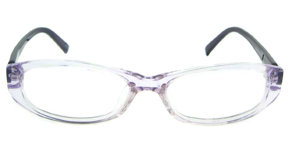 purple with black round plastic glasses frame YL-JB8350-C681