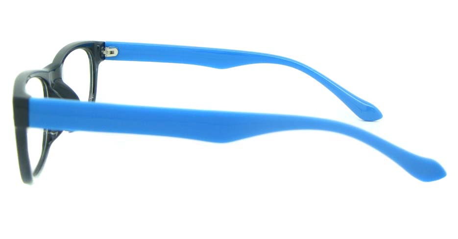 black with blue tr90 oval glasses frame YL-KDL8051-C4