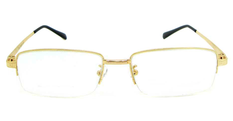 gold metal frame glasses