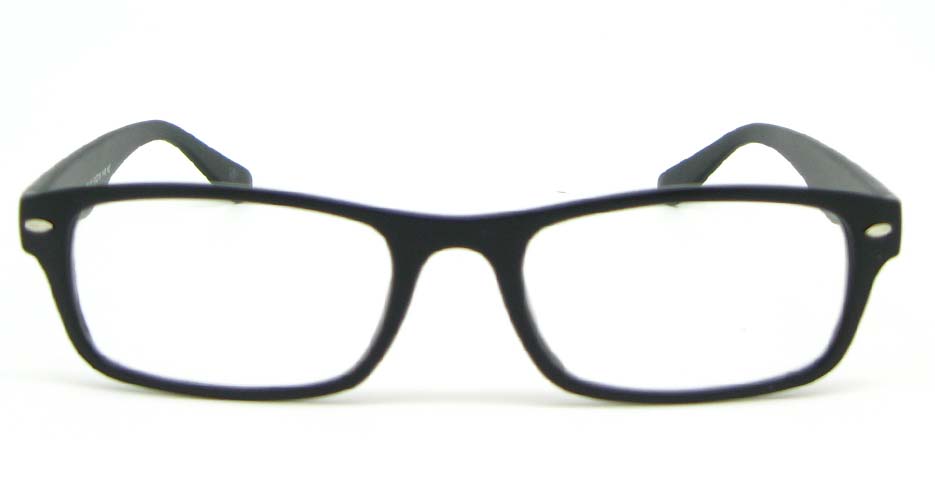 black retro plastic oval glasses frame WLH-2212-K2