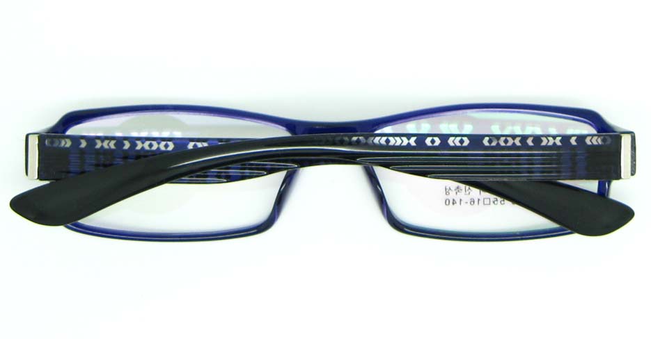 black with blue tr90 Rectangular glasses frame JNY-MJN159-C3