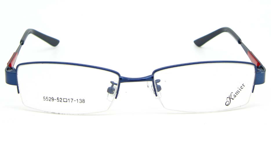 blue with red blend rectangular  glasses frame WKY-KM5529-L