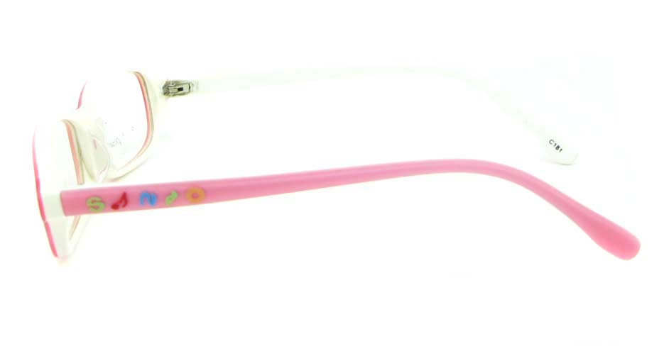 pink plastic rectangular glasses frame JNY-BL6239-C181