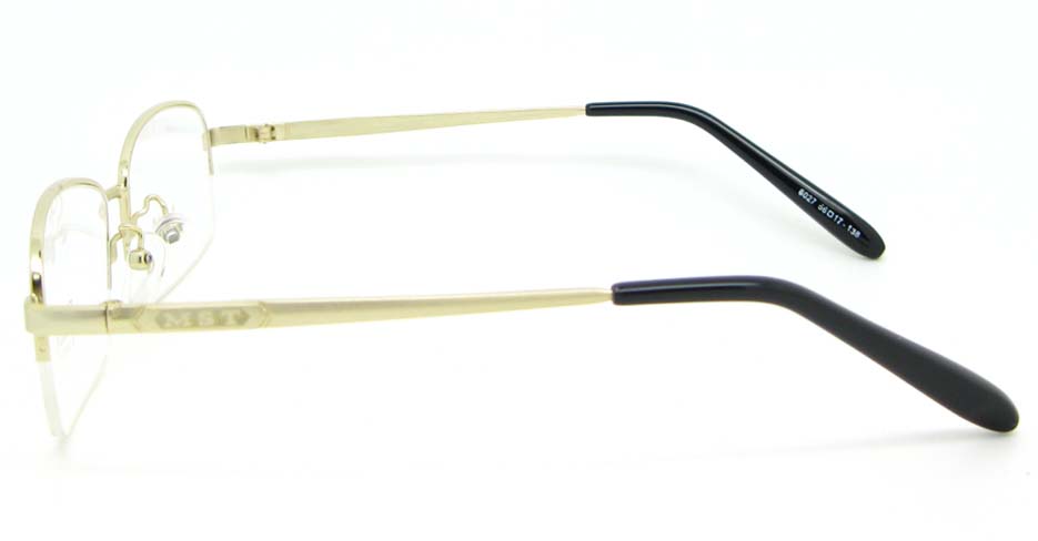 gold metal Rectangular glasses frame WKY-DNI6027-J