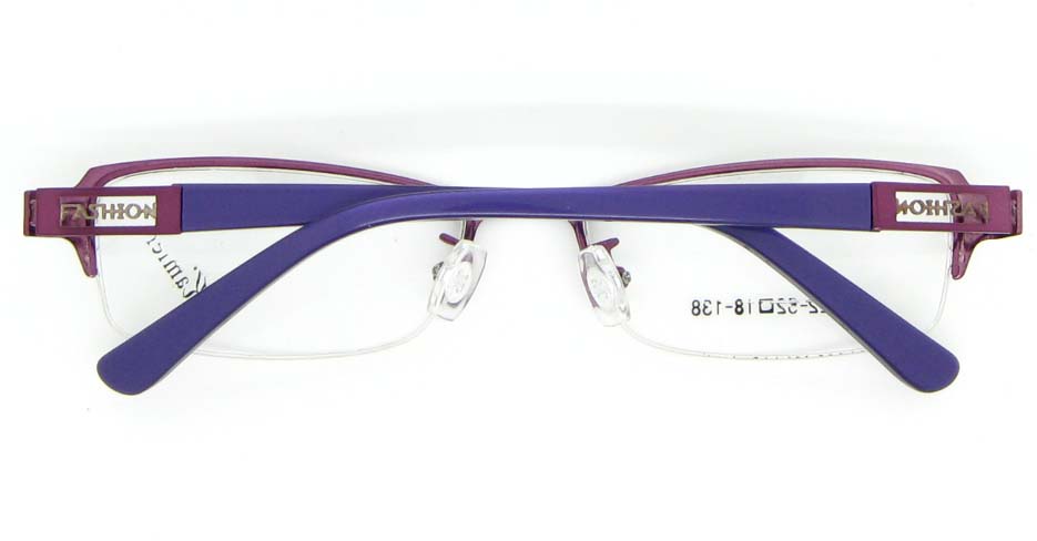 Red with purple blend Rectangular glasses frame WKY-KM22122-Z