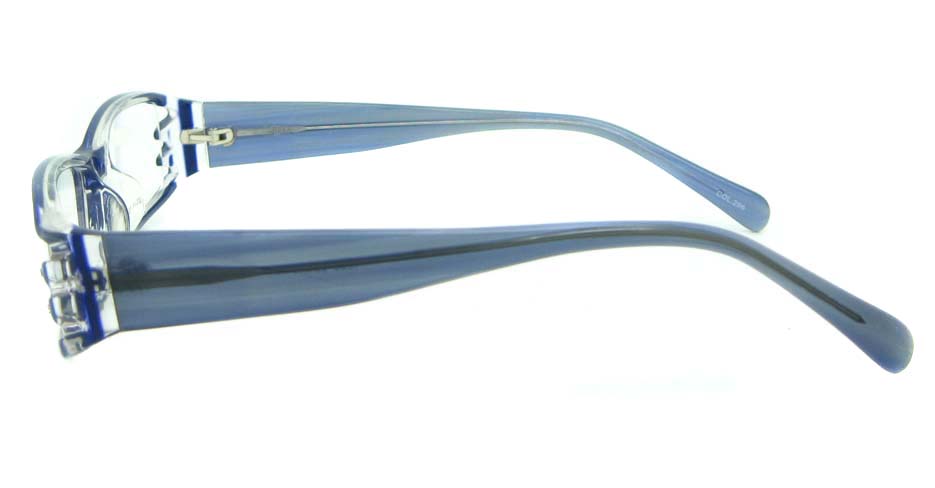 blue plastic rectangular glasses frame YL-ZY1859-C296