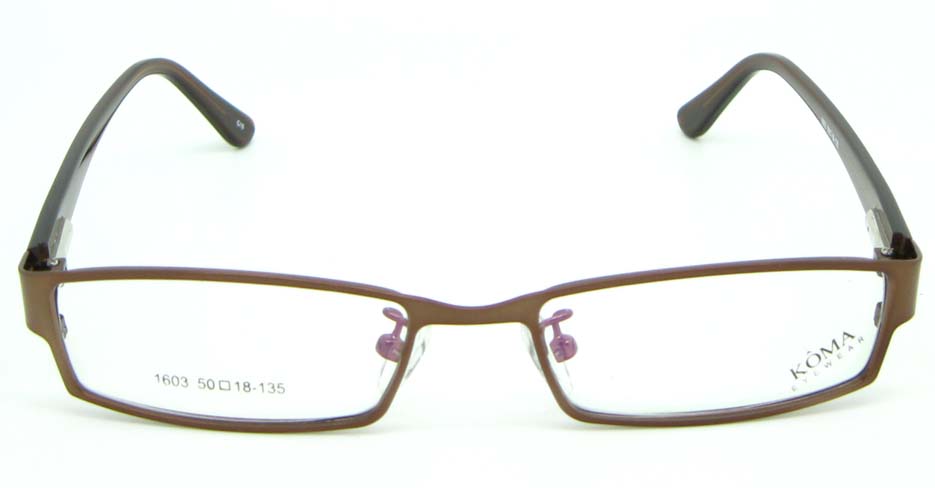 brown with tea blend Rectangular glasses frame JNY-KM1603-C10