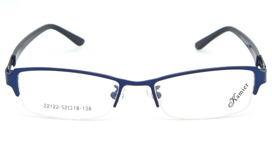 black with blue blend Rectangular glasses frame WKY-KM22122-HLS