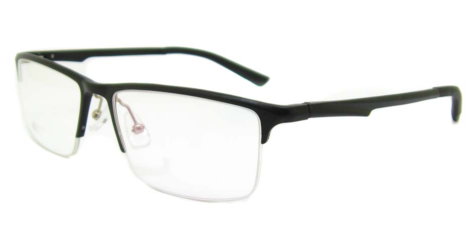 Al Mg alloy Black Rectangular glasses frame LVDN-GX146-C01