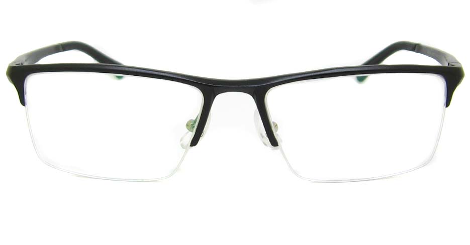 Al Mg alloy black Rectangular glasses frame LVDN-GX142-C01