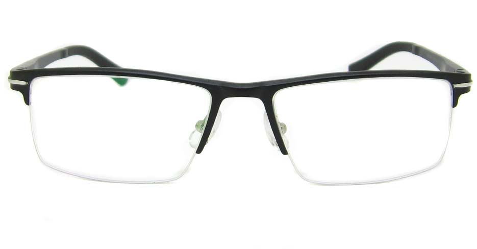 Al Mg alloy black rectangular glasses frame LVDN-GX151-C01