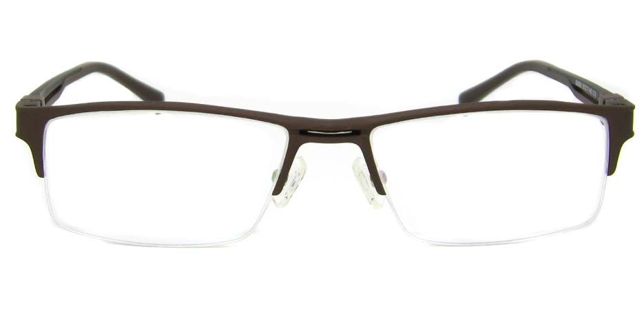 Al Mg alloy brown rectangular glasses frame LVDN-GX093-C13