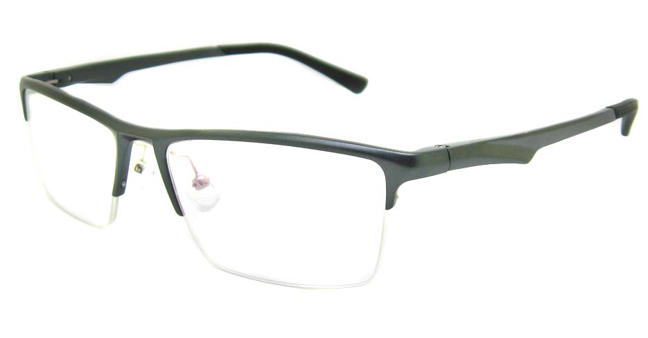 Al Mg alloy grey Rectangular glasses frame LVDN-GX142-C02