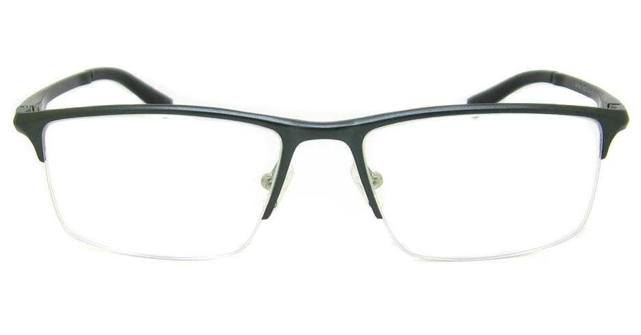 Al Mg alloy grey Rectangular glasses frame LVDN-GX146-C02