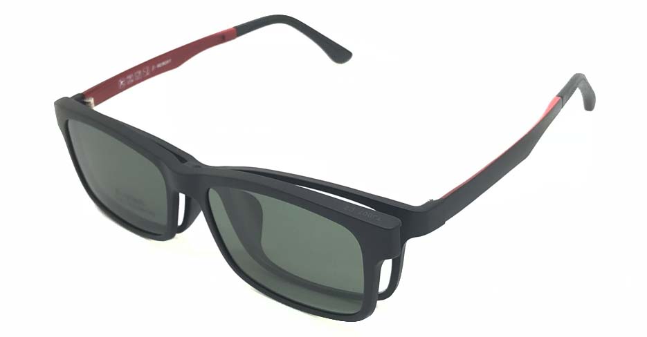 Black TR90 Polarized Magentic sunglasses FMH-TJ007-C2