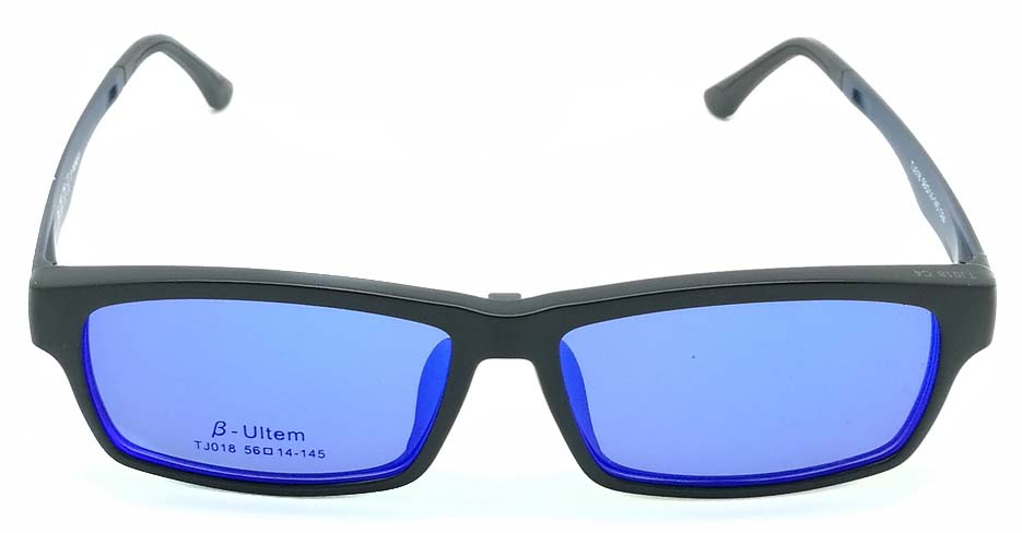 Black with blue TR90  polarized magnetic glasses frame FMH-TJ018-C04