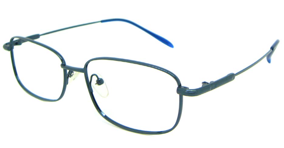 Blue metal rectangular glasses frame   JS-SML1636-L