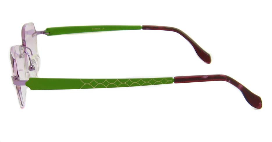 Green with purple  blend glasses frame HD-CL6002-C17