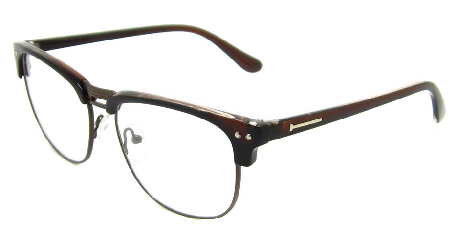 Tea with brown oval blend retro frame   YM-B088-C4
