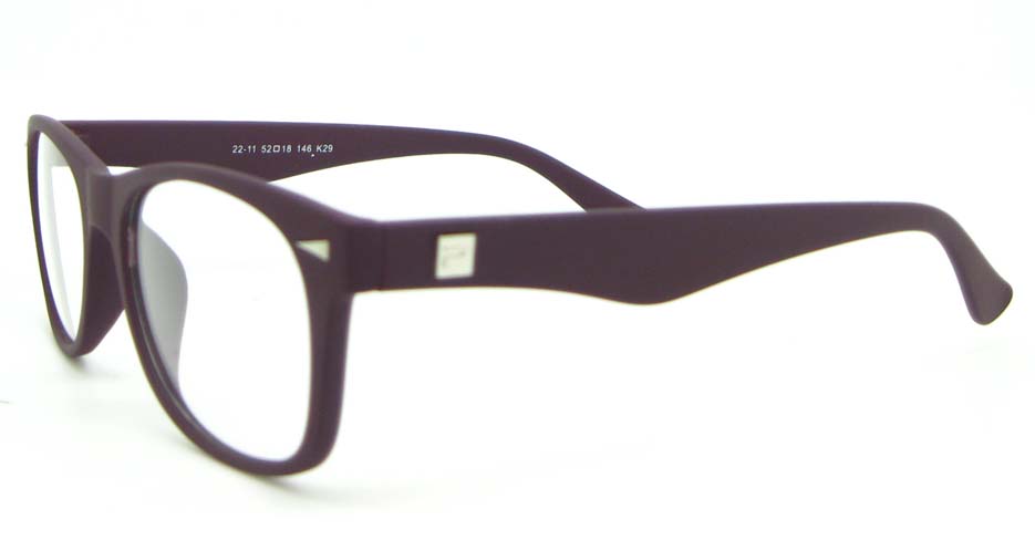 brown Wayfarer plastic glasses frame WLH-2211-K29