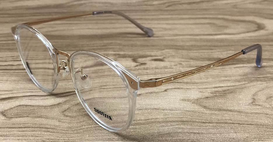 clear gold frames glasses