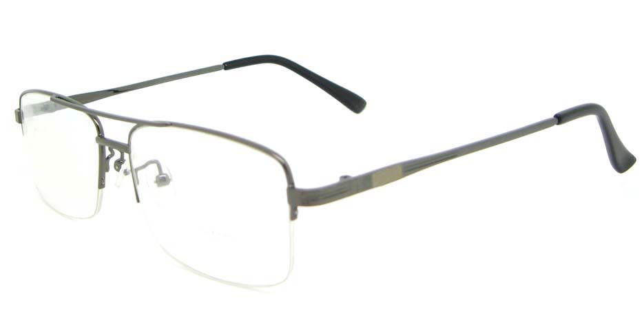 grey Rectangular  metal glasses frame WKY-HM3156-Q
