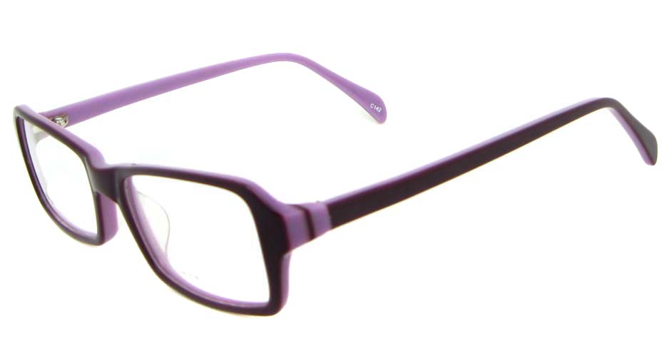 purple Acetate Rectangular glasses frame WKY-BL6158-C142