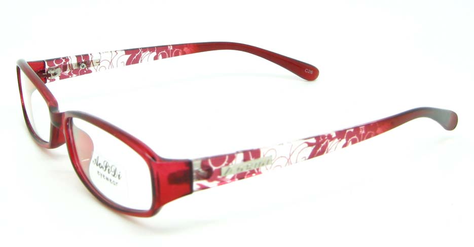 red tr90 Rectangular glasses frame JNY-ASD2158-C26